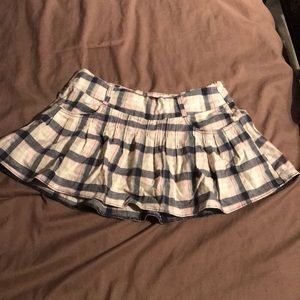 Pleated mini skirt